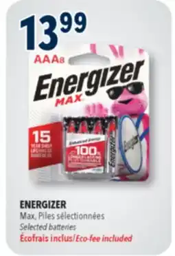 Familiprix ENERGIZER, Max Selected batteries offer