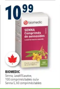 Familiprix BIOMEDIC Senna, Laxative, 100 tablets or 60 tablets offer
