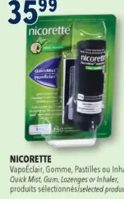 Familiprix Nicorette QuickMist stop smoking nicotine 1mg Fresh Mint offer