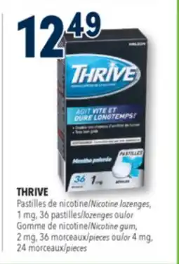 Familiprix Thrive regular strength 1mg peppermint chill nicotine replacement lozenges 36un offer
