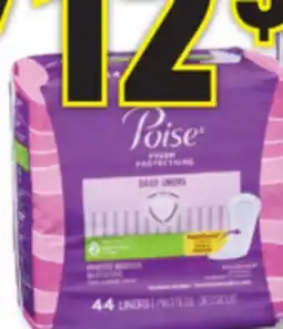 Familiprix Poise long length very light absorbency liners 44un offer