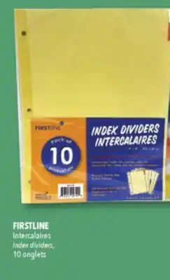 Familiprix FIRSTLINE, Index dividers, 10 onglets offer