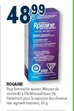 Familiprix Rogaine Women's hair regrowth treatment Minoxidil foam offer
