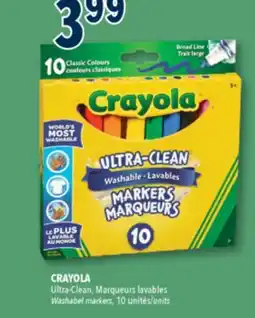 Familiprix CRAYOLA Ultra-Clean, Washabel markers, 10units offer