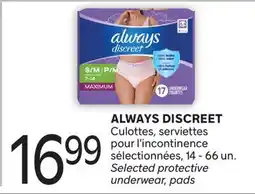 Brunet ALWAYS DISCREET Culottes, serviettes pour l'incontinence sélectionnées 14 - 66 un offer