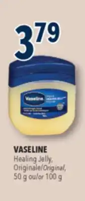 Familiprix VASELINE, Healing Jelly, Original, 50 g or 100 g offer
