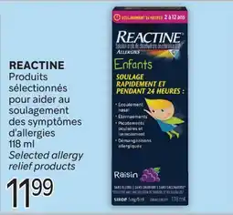 Brunet REACTINE Produits sélectionnés pour aider au soulagement des symptômes d'allergies offer