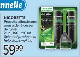 Brunet NICORETTE Produits sélectionnés pour aider à cesser de fumer offer