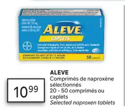 Brunet ALEVE Comprimés de naproxène sélectionnés offer