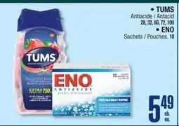 Jean Coutu • TUMS Antacid / ENO Sachets offer