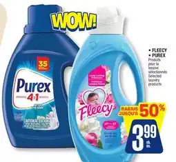 Jean Coutu • FLEECY • PUREX Selected laundry products offer