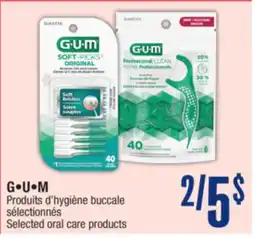 Jean Coutu G·U·M Produits d'hygiène buccale sélectionnés offer