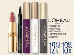 Jean Coutu L'OREAL Selected makeup products offer