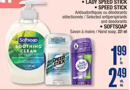 Jean Coutu • LADY SPEED STICK • SPEED STICK • SOFTSOAP offer