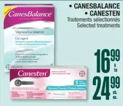 Jean Coutu CANESBALANCE, CANESTEN Selected treatments offer
