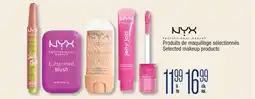 Jean Coutu NYX Selected makeup products offer