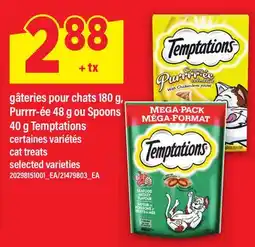 Maxi GÂTERIES POUR CHATS, 180 G, PURRRR-ÉE, 48 G OU SPOONS, 40 G TEMPTATIONS | cat treats offer