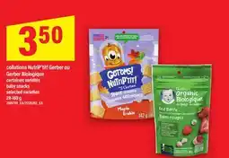 Maxi COLLATIONS NUTRIP'TIT! GERBER OU GERBER BIOLOGIQUE | BABY SNACKS offer