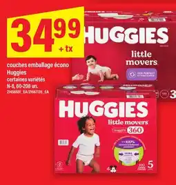 Maxi COUCHES EMBALLAGE ÉCONO HUGGIES, N-8, 60-208 UN offer