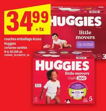 Maxi COUCHES EMBALLAGE ÉCONO HUGGIES, N-8, 60-208 UN offer