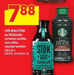 Maxi CAFÉ GLACÉ STOK OU STARBUCKS | ICED COFFEE, 1,18/1 offer