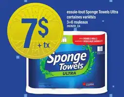 Maxi ESSUIE-TOUT SPONGE TOWELS ULTRA , 3=6 ROULEAUX offer