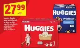 Maxi COUCHES HUGGIES SUPER GRAND FORMAT | SUPER BIG PACK DIAPERS, N-7, 36-104 UN offer