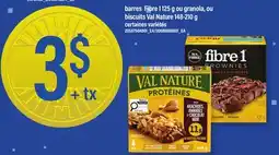 Maxi BARRES FIBRE, 1 125 G OU GRANOLA, OU BISCUITS VAL NATURE offer