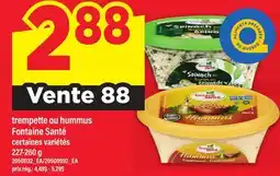 Maxi TREMPETTE OU HUMMUS FONTAINE SANTÉ offer