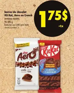 Maxi BARRES DE CHOCOLAT KIT KAT, AERO OU CRUNCH offer