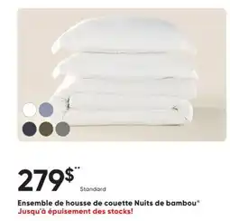Dormez Vous Ensemble de housse de couette Nuits de bambou offer