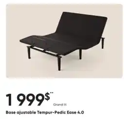 Dormez Vous Base ajustable Tempur-Pedic Ease 4.0 offer