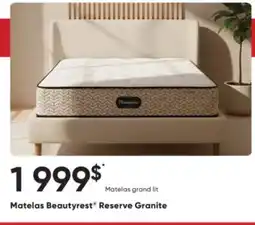 Dormez Vous Matelas Beautyrest Reserve Granite offer