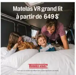 Dormez Vous Matelas VR grand lit offer