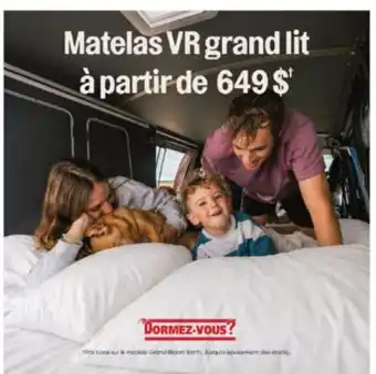 Dormez Vous Matelas VR grand lit offer