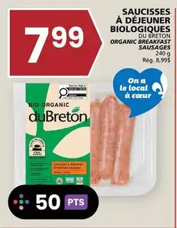 Rachelle-Bery Grocery DU BRETON ORGANIC BREAKFAST SAUSAGES offer