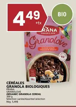 Rachelle-Bery Grocery PRANA GRANOLOVE ORGANIC GRANOLA CEREAL offer