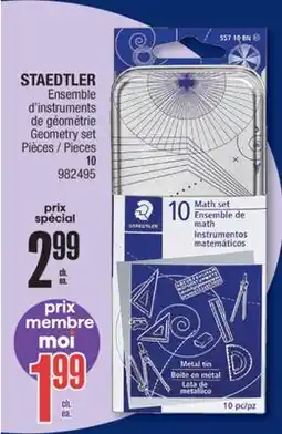Jean Coutu STAEDTLER Ensemble d'instruments de géométrie offer