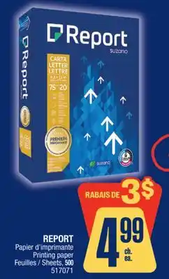 Jean Coutu REPORT Printing paper offer