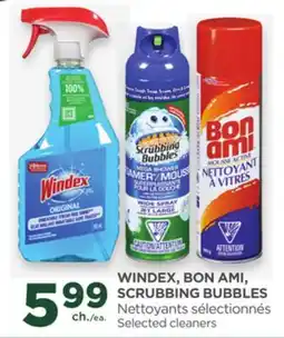 Proxim WINDEX, BON AMI, SCRUBBING BUBBLES Selected cleaners offer