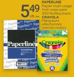 Proxim PAPERLINE Multi-usage paper CRAYOLA Selected markers offer