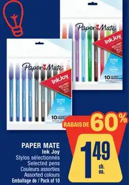 Jean Coutu PAPER MATE Ink Joy Selected pens offer