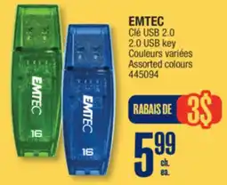 Jean Coutu EMTEC 2.0 USB key offer