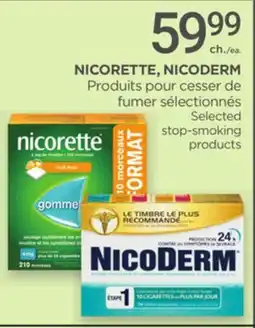 Proxim NICORETTE, NICODERM Selected stop-smoking products offer