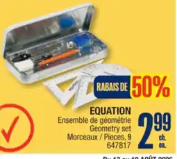 Jean Coutu EQUATION Geometry set offer