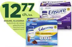Proxim ENSURE, GLUCERNA Selected meal replacements offer