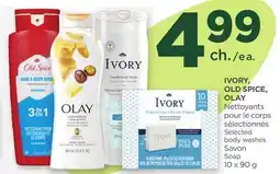 Proxim IVORY, OLD SPICE, OLAY Selected body washes Savon Soap offer