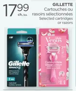 Proxim GILLETTE Selected cartridges or razors offer