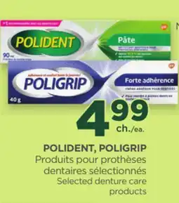 Proxim POLIDENT, POLIGRIP Selected denture care products offer