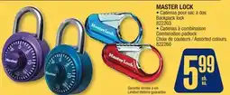 Jean Coutu MASTER LOCK Backpack lock, Combination padlock offer